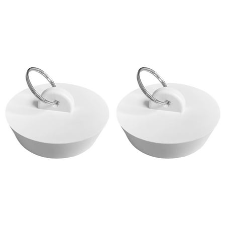 

2pcs With Pull Ring Water Stopper Drain Plug Kitchen Sink Durable For Bathtub