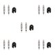 thumbnail image 2 of Greeniant Juego de 2 núcleos de válvula para neumáticos de ciclismo Type2 NO2 Greeniant  CBP435761, 2 of 4