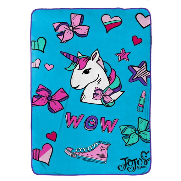 Nickelodeon JoJo Siwa Plush Kid's Bedding Blanket, 1 Each