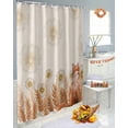 thumbnail image 5 of Fall Watercolor Rustic Floral Daisy Orange Wheat Fox Shower Curtain Set ，Waterproof Fabric Shower Curtains Shower Curtains for Bathroom,Bathroom Decor 72"x78", 5 of 7