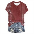 thumbnail image 4 of MEICHEN Womens Summer Tops Trendy Ruched Cap Short Sleeve Tshirts Shirts Crew Neck T Shirts Fashion Clothing, 4 of 4