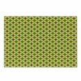 thumbnail image 1 of Mardi Gras Cutting Board, Retro Pattern with Star Circular Motifs Masquerade Design, Decorative Tempered Glass Cutting and Serving Board, Small Size, Purple Fern Green Yellow, by Ambesonne, 1 of 1