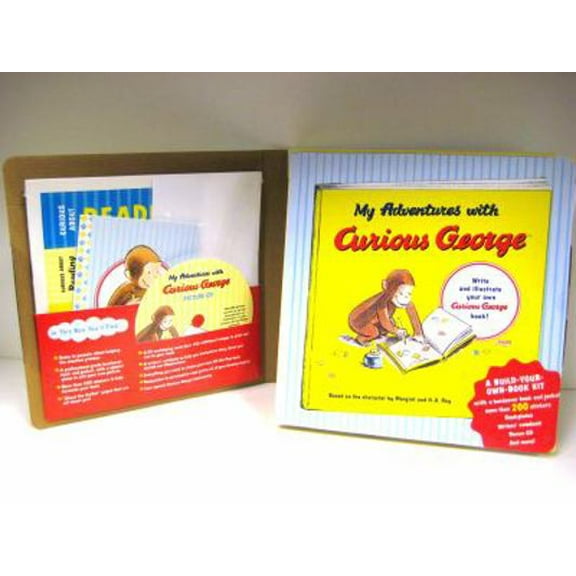 Pre-Owned My Adventures with Curious George: A Build-Your-Own-Book Kit [With CD (Audio)] (Hardcover) 0547226748 9780547226743