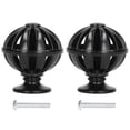 thumbnail image 3 of Cabinet Knob, Hollow Wardrobe Knob 2Set Exquisite Birdcage  For Kitchen For Office For Bathroom 366 Birdcage Black, 3 of 8