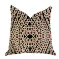 thumbnail image 1 of Plutus PBRA1378-2036-DP Coussin de Luxe Scarlet Gem Rouge & Noir, 20 x 36 Po. King, 1 of 3
