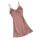 thumbnail image 2 of Camisón para mujer, camisón de , camisón, ropa de dormir corta, vestido con , cuello en , borde de encaje,, 2 of 6