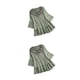 thumbnail image 3 of Blusa vintage Qarigey para mujer con cuello en V verde M, 3 of 6