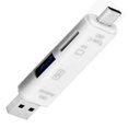thumbnail image 2 of Multiconector USB AIIUSB 1 Pza Blanco Salidas Micro-USB USB 2.0 Compatible Tipo-C Entradas USB Micro SD, 2 of 2