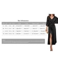 thumbnail image 5 of Baywell 2024 Women Maxi Dress Casual High Waist Summer Sundress V-Neck 3/4 Sleeve Long Dresses, 5 of 9