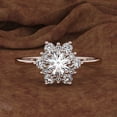 thumbnail image 3 of Fashion Luxury Crystal Ring for Women AAA White CZ Silver color Rings Trend Female Jewerly Birthday gift, 3 of 3