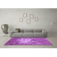 thumbnail image 3 of Ahgly Company Indoor Round Abstract Purple Contemporary Area Rugs, 5' Round, 3 of 4