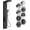 A, variant on Shower Panel Tower System - Rainfall Waterfall Head 2 Body Jets 3 Function Handheld Stainless Steel Wall Mount Brushed Nickel