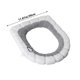 thumbnail image 3 of Funda Reutilizable Para Asiento De Inodoro, Suave, Gruesa, Lavable, De Tela De Fibra, Fácil Instalación Para Mayor Comodidad En El Baño, Color Gris, 3 of 8