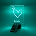 thumbnail image 4 of Custom Personalized Picture LED 16 Colors Night Light Up Lamp Stand Girls Princess Heart Design, Christmas, Birthday Room Décor Gift For Her, 4 of 8