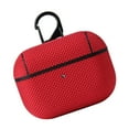 thumbnail image 2 of Earphone Cover Nylon Waterproof Bluetooth Headphone Case Protector Replacement for Airpods Pro, Red, 2 of 7