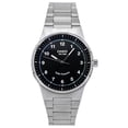thumbnail image 1 of Casio Standard Analog Stainless Steel Black Dial Solar Powered MTP-RS105D-1B Men's Watch, 1 of 1