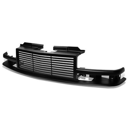 02 Blazer Front Bumper (For 1998 to 2004 Chevy S -10 / Blazer ABS Plastic Horizontal Front Bumper Grille (Black) - GMT325 GMT330 99 00 01 02)