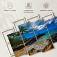 thumbnail image 6 of Elephant Stock Secret Cove Beach Wall Art - Horizontal Multi Panel Canvas - Dining Room Wall Decor - Beach Multi Panel - Blue And Teal Decor - 75" x 48", 6 of 8