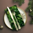 thumbnail image 3 of Bahomeck Cloth Napkins Set Of 4 Lush Green Leaves Symbolizing Growth And Vitality Square Napkins Washable Dining Table Napkin For Home Holiday Wedding Party Dinner Decor 18*18 Inch, 3 of 3