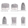 thumbnail image 4 of Bolsa de almacenamiento de viaje de seis piezas, conjunto de almacenamiento de ropa de viaje portátil, bolsa de acabado para empaquetado de ropa y equipaje, 4 of 6