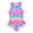 Pink, variant on Sholeno Girls One Piece Swimsuit Keyhole Back Swimwear Summer Beach Sport Bathing Suits Blue 7-8