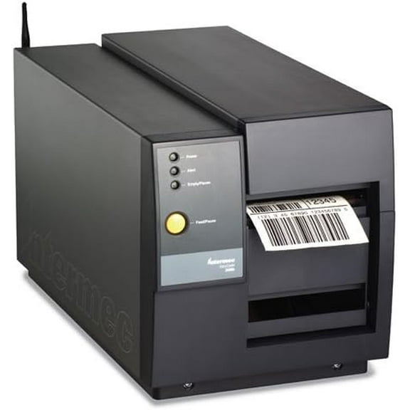 Restored Intermec EasyCoder 3400E01400200 Industrial Thermal Barcode Printer  400 DPI, Serial / Parallel / Ethernet Connectivity (Refurbished)