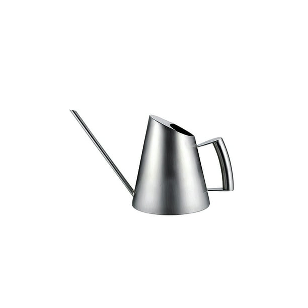 Kearding Regadera de acero inoxidable Hervidor de agua Boquilla larga liviana Fácil de limpiar Regadera Mango ergonómico Regadera de jardinería para Jardín y Patio Kearding HA027418-00