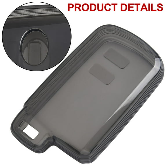 For Toyota Corolla Key Fob Cover Transparent Black TPU Case Protector for Highlander RAV4 Camry Avalon 4Runner