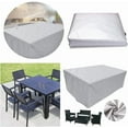 thumbnail image 3 of Patio Furniture Covers, Outdoor Couch Cover Waterproof 110 x 57 x 28 Inch Outside Dining Set Cover Table and Chair Covers Heavy Duty, Rectangular (280x145x71cm), 3 of 6