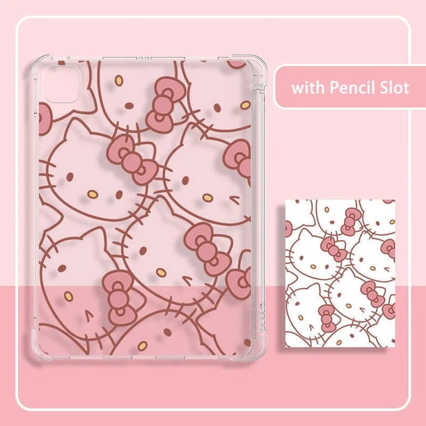 Funda Kawaii de Hello Kitty para iPad, carcasa de décima generación, Air 6, 11, 2024, 8th, 9th, 7th, 10,2, Pro 12,9, Air 5, 4, 3, Mini 4, 5