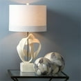 thumbnail image 2 of Jamie Young Co Intertwined Modern Table Lamp with Drum Shade in Off White Linen, 2 of 4