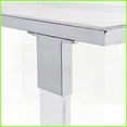 thumbnail image 6 of Modern Chrome Acrylic Tempered Glass Coffee Table for Living Room Bedroom - Easy-Clean, Mobile with Lockable Casters, 6 of 12