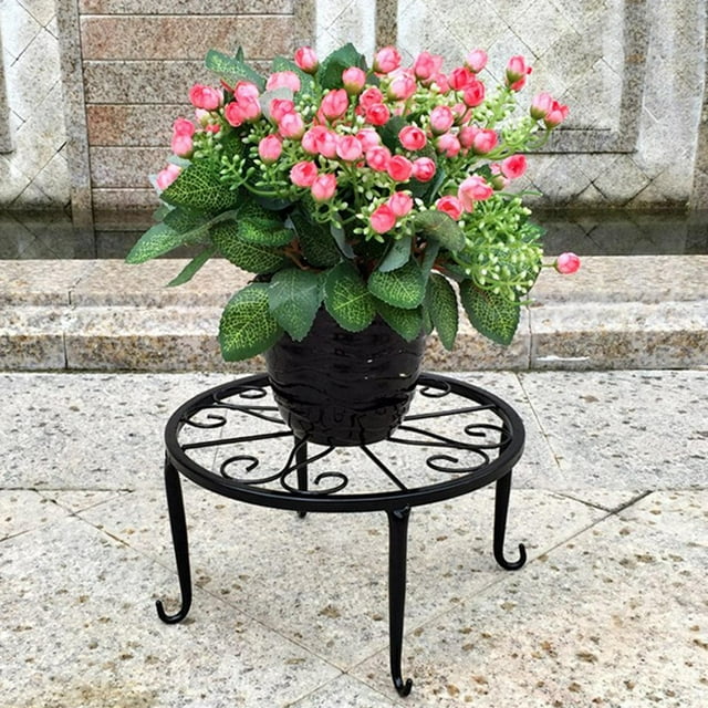 Nordic Simplicity Flower Pot Stand -standing Low Flower Shelf Indoor Flower Container Rack Rustproof for Home