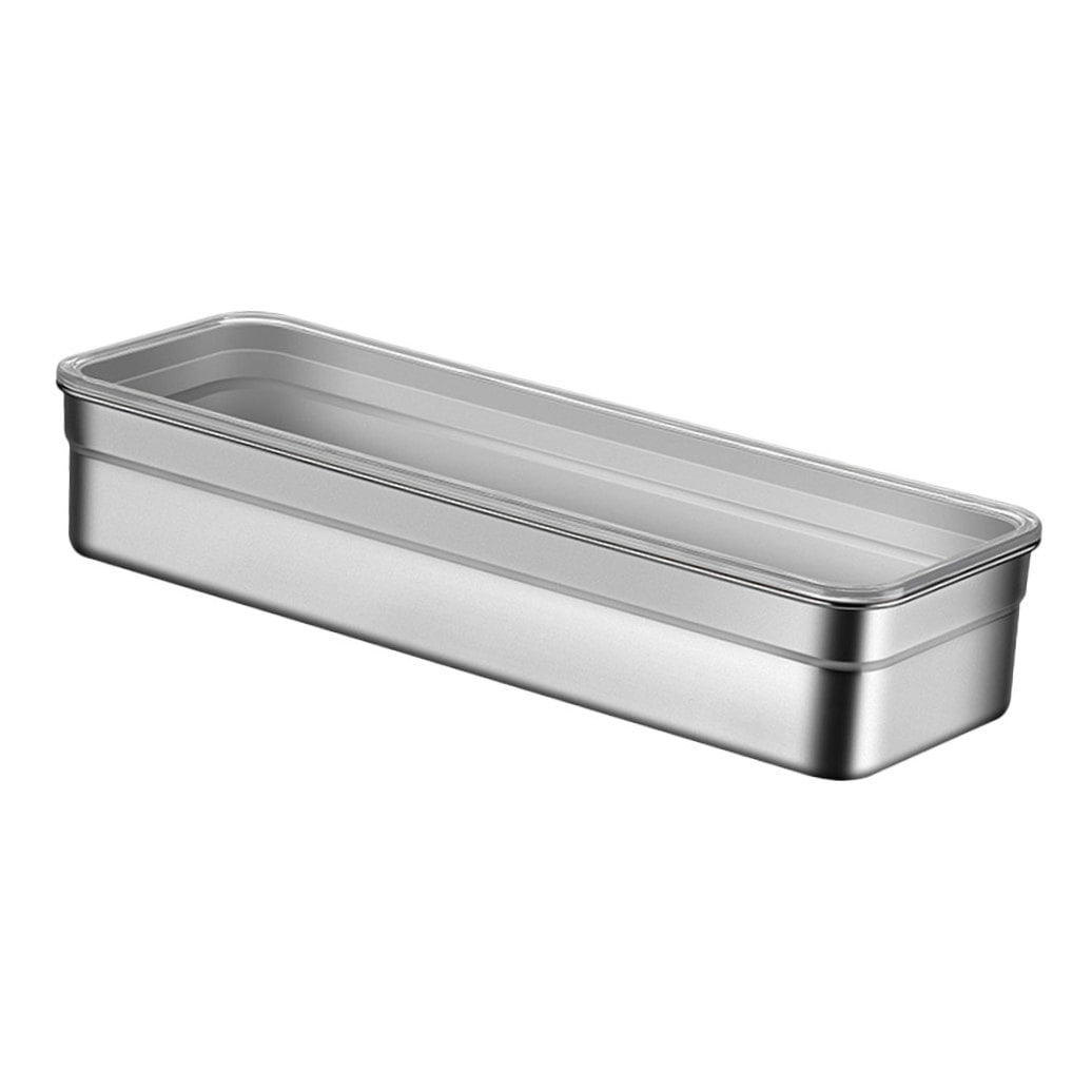 FRCOLOR  Cutlery Drawer Organizer Stainless Steel Utensil Holder Silver