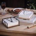 thumbnail image 4 of Woooden Napkin Holder With Weighted Tension Handle Tissue Paper Dispenser, 4 of 8