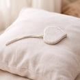thumbnail image 2 of Evideco French Home Goods Ottawa Hearts White Curtain Tiebacks, 2 of 6