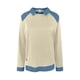 thumbnail image 3 of Camisas de manga larga for mujer, cuello de mezclilla, costura de retales, sudadera, Tops casuales, jersey, 3 of 6