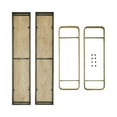 thumbnail image 5 of Danya B. Two-Tier Warm Gold and Washed Oak Brown Metal Hanging Bracket Wall Mounted Shelf, 5 of 11