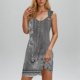 thumbnail image 1 of Camisón de poliéster para mujer, vestido de tirantes con cuello en V y botones para vacaciones de primavera y verano., 1 of 8