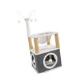 thumbnail image 2 of DOLITY Lit pour Chat Capsule Spatiale Cube pour Chat Condos pour Gratter les Griffes Plusieurs Petits Animaux Couche Simple, 2 of 7