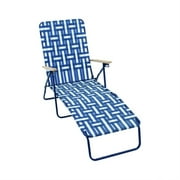 Rio Brands Silver Steel Frame Foldable Chaise Lounge