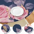thumbnail image 4 of Pioneer Flower Floral Print Pattern Round Fitted Tablecloth with Elastic Edge,Dining Table Cover Waterproof,Outdoor Round Tablecloth for Camping,Dining,Indoor and Outdoor, 4 of 7