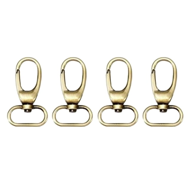 GUOOL 4 Pcs Pinces Homard Crochet à Clés Sac DIY 25mm Bronze