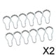 thumbnail image 1 of de cortina de ducha con anillo deslizante de rodillo de Metal, piezas decorativas para baño, 12 Uds. 2 piezas, 1 of 8