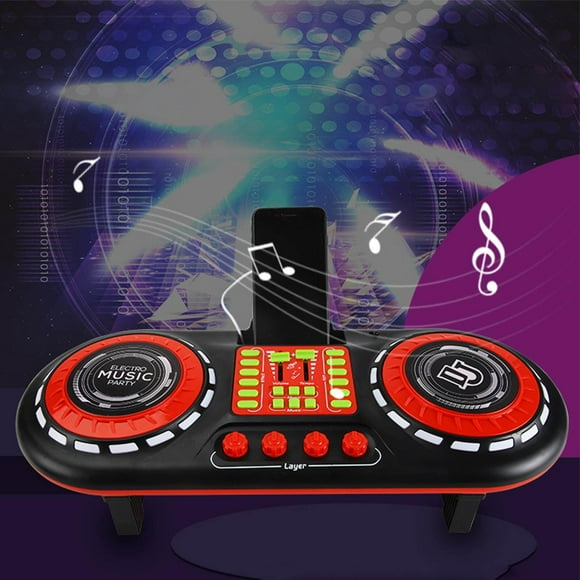 tredstone DJ Mixer for Kids Toys DJ Turntable Music Mixer Party Toy for Girls Boys