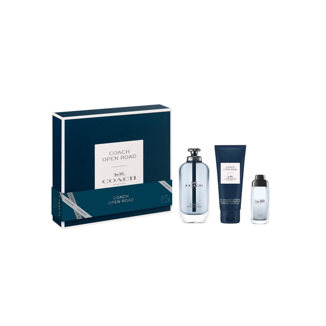 Set de perfume de regalo COACH Open Road Eau de Toilette, 100 ml, 3 unidades