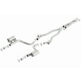 thumbnail image 1 of Borla Exhaust System Kit 140648 ATAK Series Cat Back System; T-304 Stainless Steel; 3 Inch Pipe Diameter; Dual Exhaust With Dual Exit; Split Rear Exit; Without Tip Reuses Factory Tip, 1 of 2