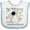 White and Blue, variant on Inktastic My Mimi Loves Me Boys or Girls Baby Bib