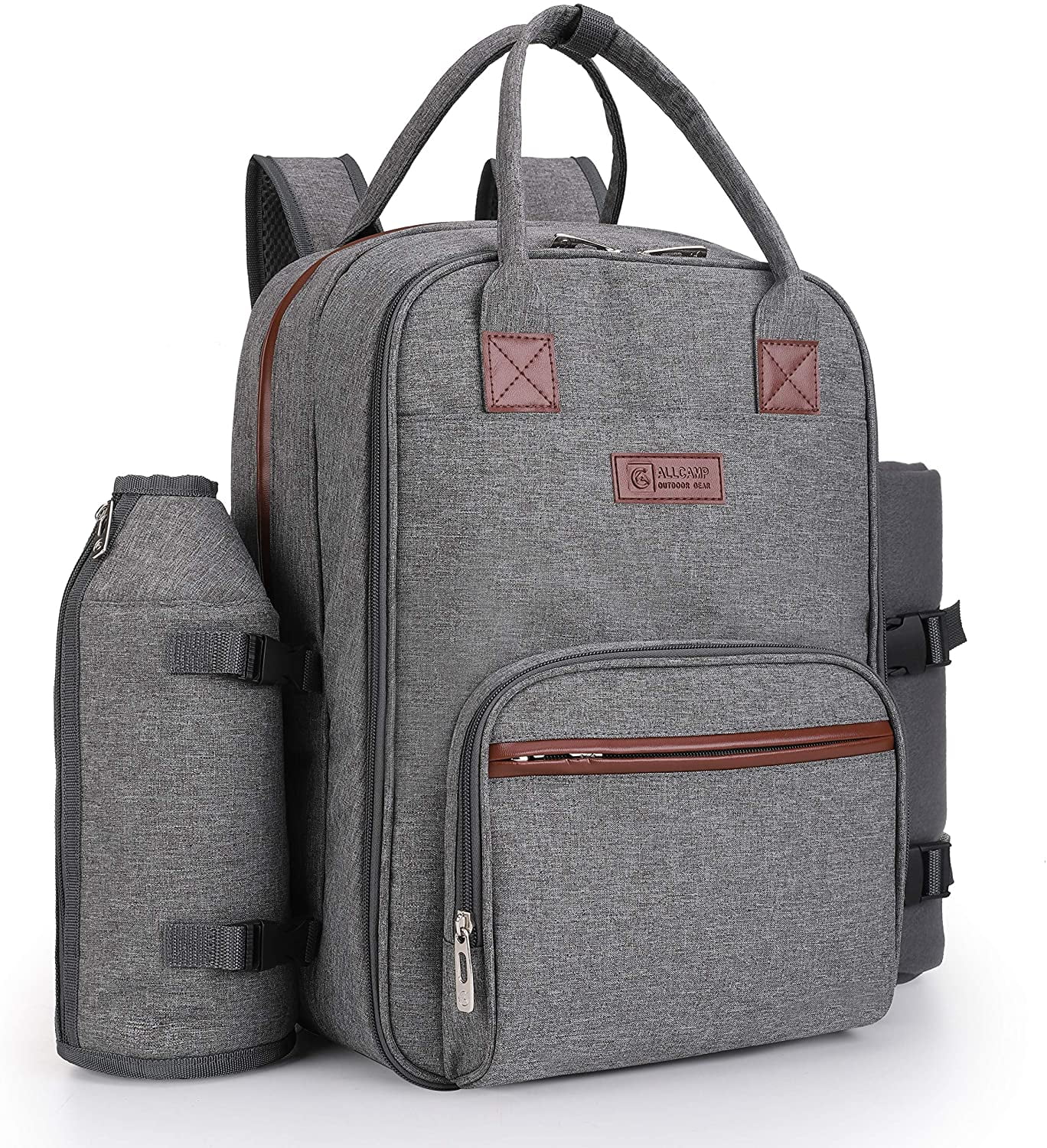 backpack with blanket straps