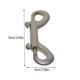 thumbnail image 5 of Bollo de acero SNAPS Portátil Portátil de alta cabezas de doble cabezas de cierre de gancho para exteriores Llavero al aire libre Hebillas de alambre Dark Silver 6 Piezas Eigraketly HA011195-04, 5 of 7